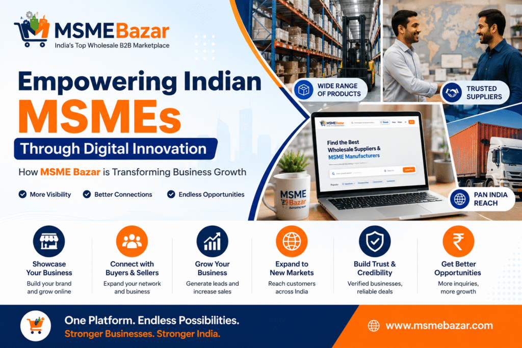 Empowering Indian MSMEs Through Digital Innovation: How MSME Bazar is Transforming Business Growth