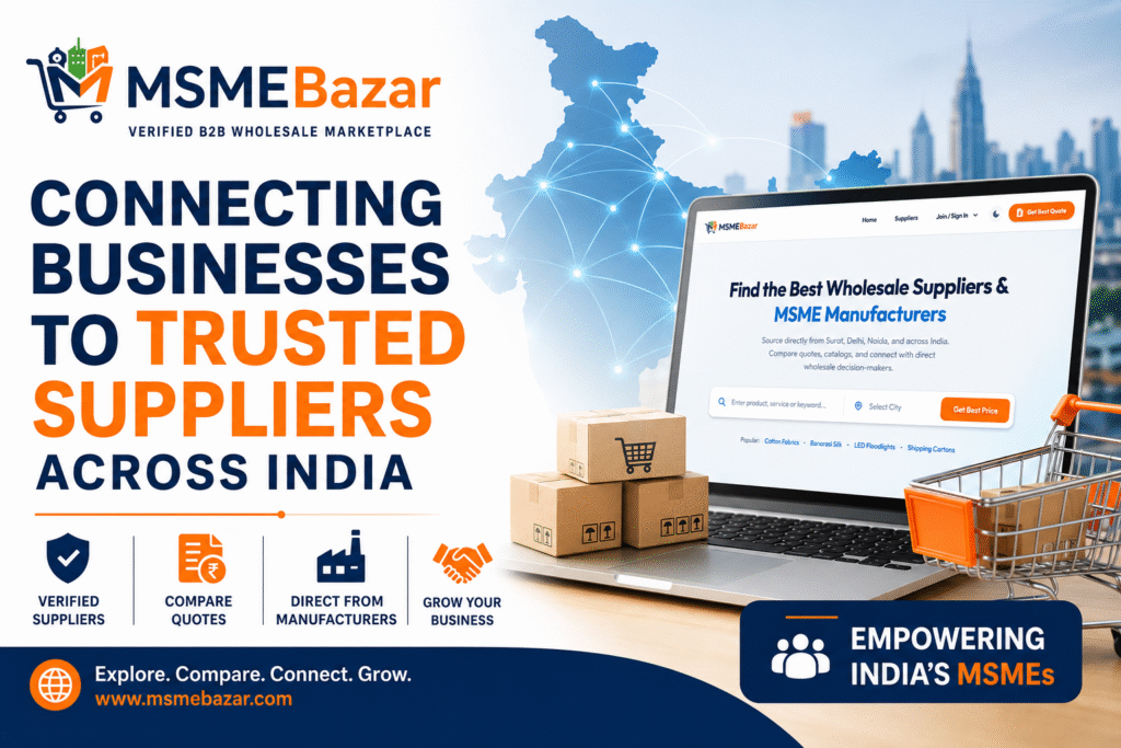 How MSMEBazar is Transforming B2B Wholesale Trade for India’s MSMEs