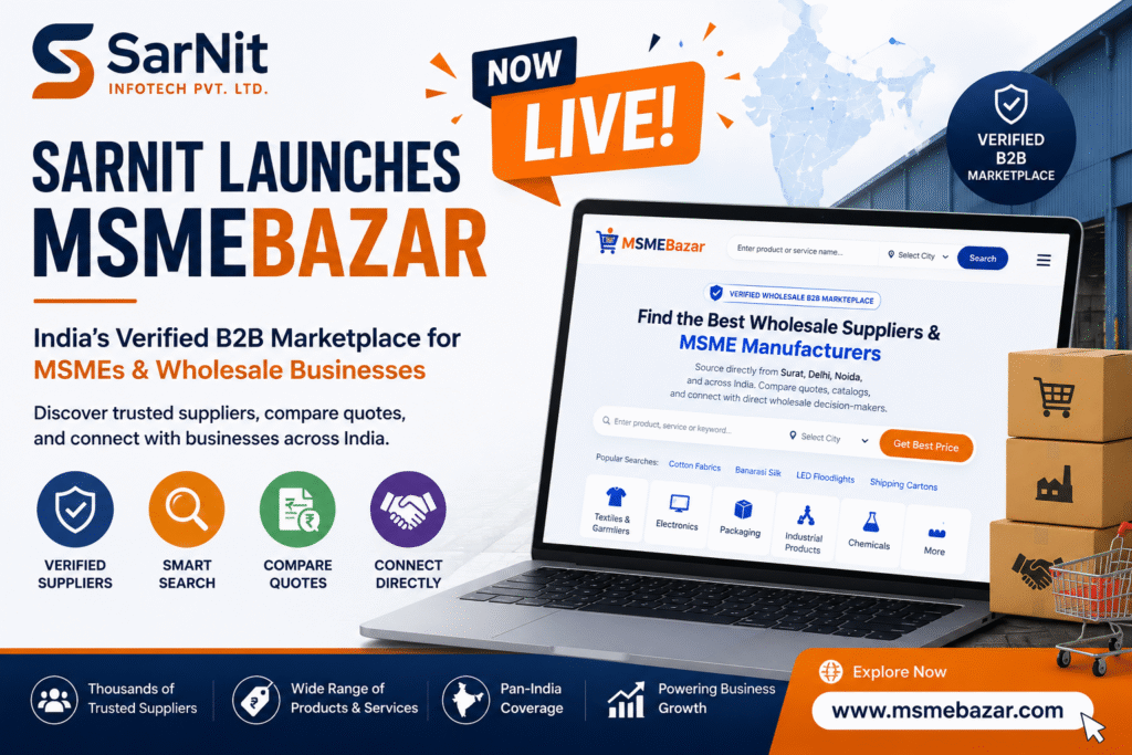 MSMEBazar: Building India’s Digital Marketplace for MSMEs and Wholesale Business Growth